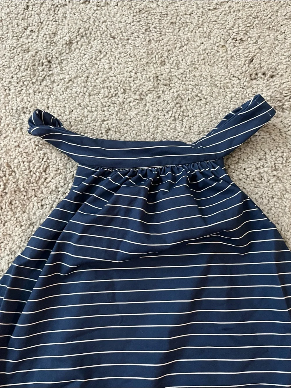 Boys + Arrows Navy and White Striped Bikini Set - Picture 3 of 6